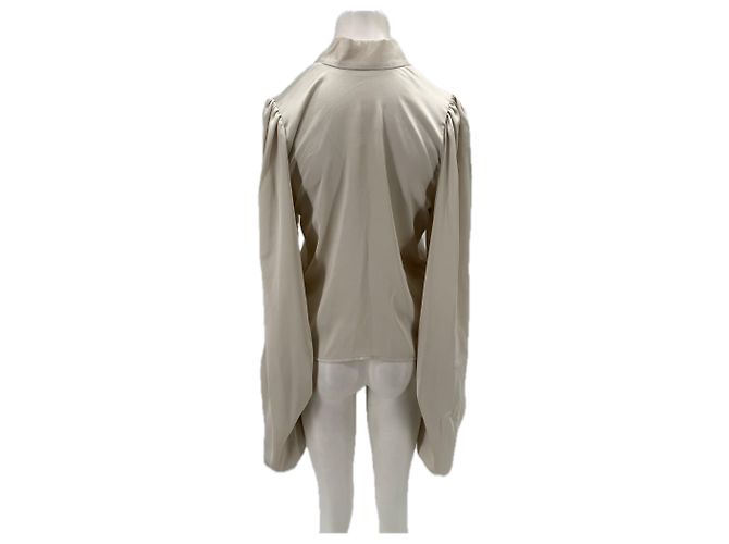 Autre Marque AUDREY LEIGHTON Satinbluse Creme Beige - Ansicht 2