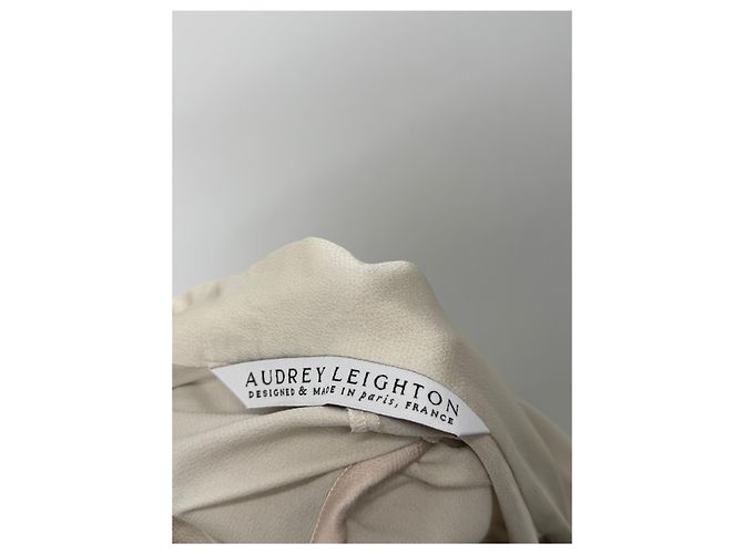 Autre Marque AUDREY LEIGHTON Satinbluse Creme Beige - Ansicht 5