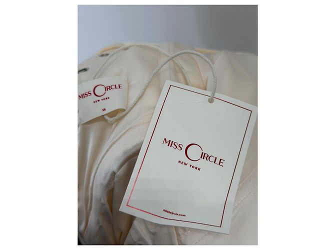 Autre Marque Miss Circle Spitzenkleid Creme XS Beige - Ansicht 5