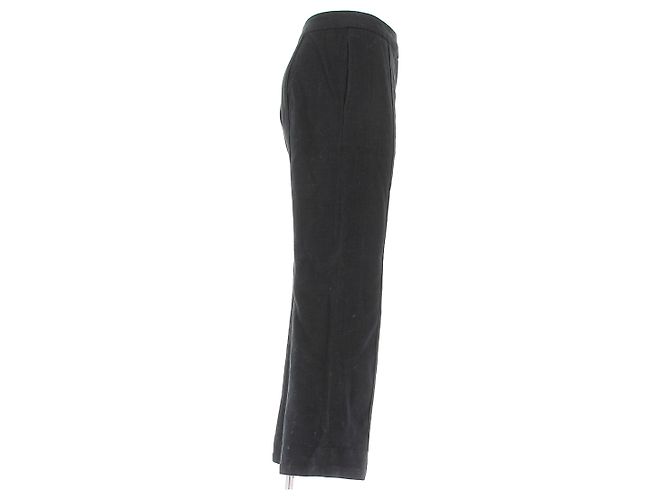 Autre Marque Pantaloni a zampa neri CLEA in cotone S Nero - vista 3