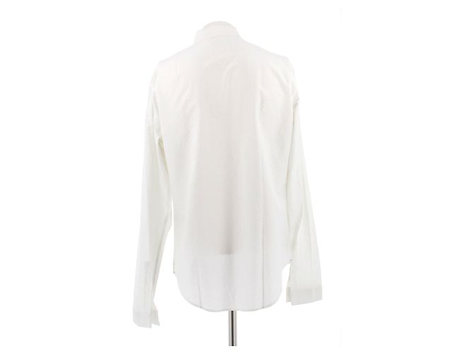 Camicia Dior bianca a sottili righe in cotone Bianco - vista 2