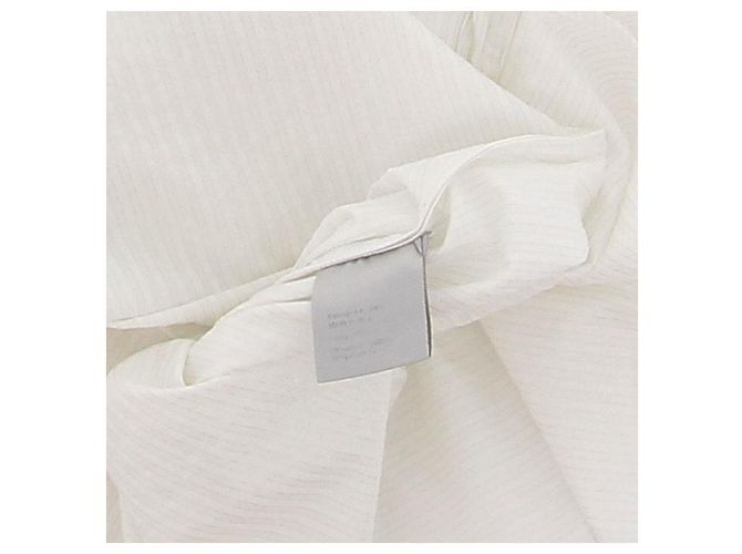 Camicia Dior bianca a sottili righe in cotone Bianco - vista 8