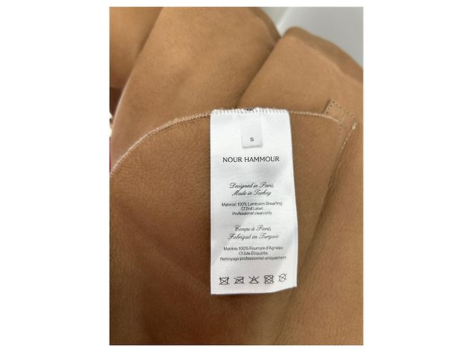 Autre Marque Gabardina de cuero marrón Castaño - vista 6