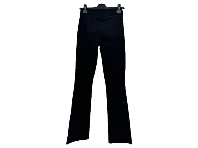 Jeans Ruth de tiro alto recto negros L'Agence - vista 2