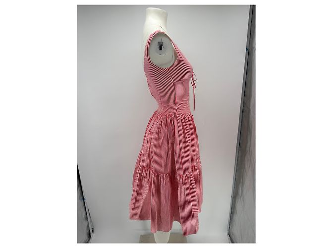Autre Marque Vestido a rayas blanco/azul Roja - vista 3