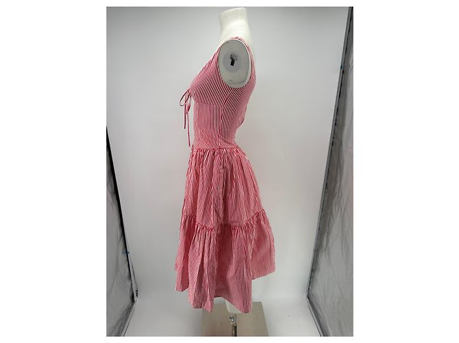 Autre Marque Vestido a rayas blanco/azul Roja - vista 4