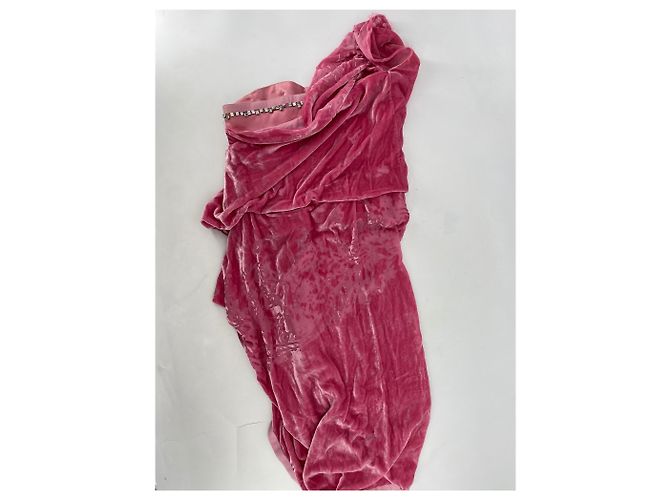 Galliano Samtkleid Rosa Größe 38 Pink - Ansicht 2