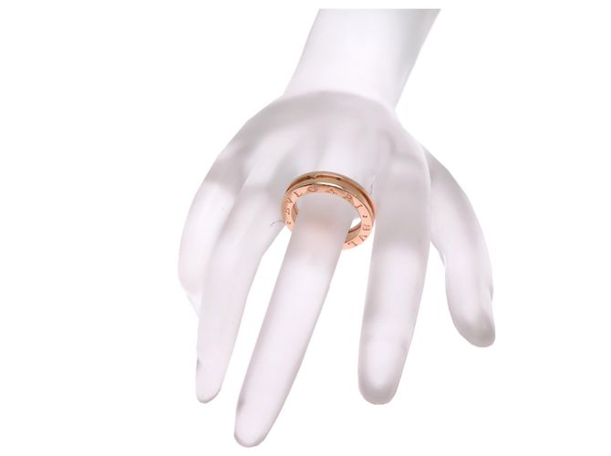 Bulgari Anello Bvlgari B-zero1 in oro rosa 18K - vista 7