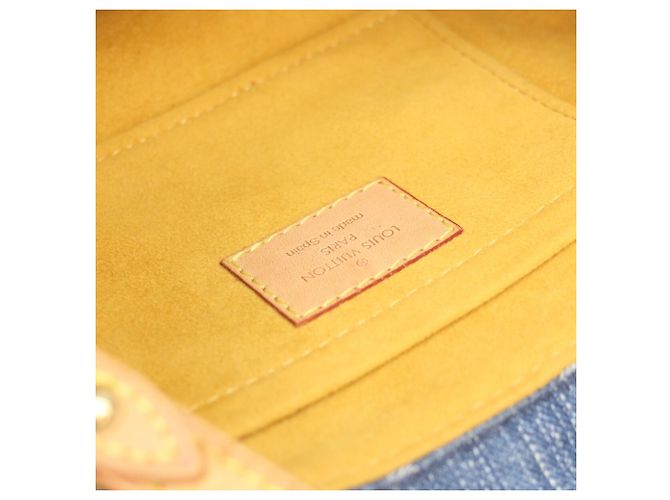 Borsa a tracolla Louis Vuitton Monogram Denim Mini Pleaty Blu - vista 10