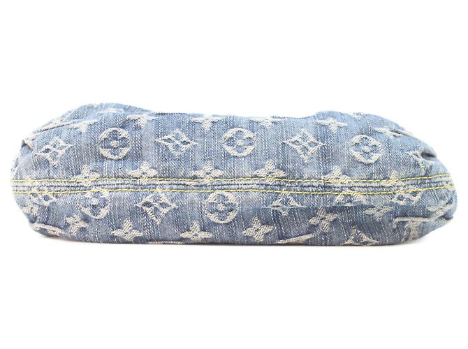 Borsa a tracolla Louis Vuitton Monogram Denim Mini Pleaty Blu - vista 5