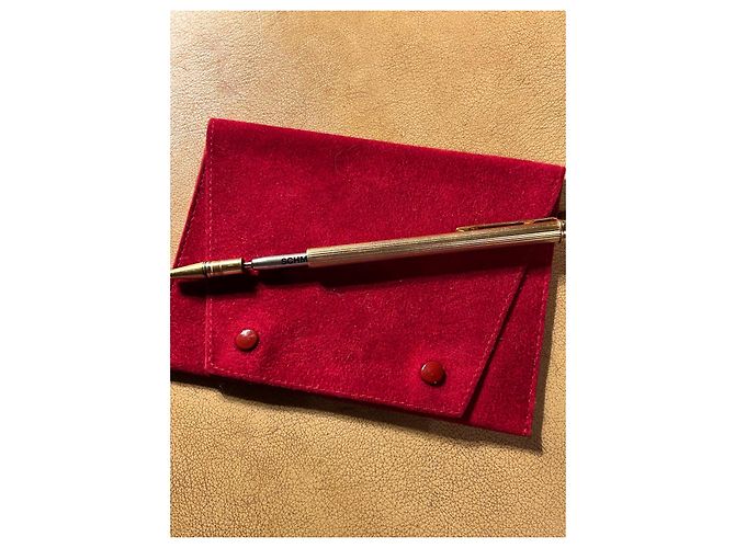 Cartier Santos Gordon vergoldeter Kugelschreiber Blau Golden Grau Dunkelblau - Ansicht 7