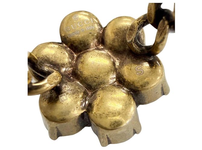 GUCCI GG Marmont Flower Rhinestone Ring Golden - Ansicht 7