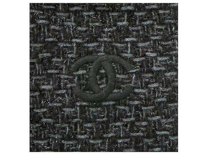 Sciarpa in cashmere nero e azzurro Chanel Blu chiaro - vista 6