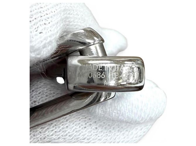 Bracciale a catena Monogram Louis Vuitton Nero Argento - vista 8