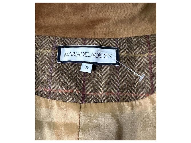 Autre Marque Maria de la Orden Giacca Tweed Marrone - vista 4