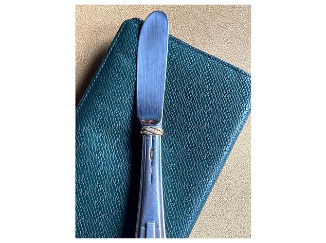 Coltello per burro Cartier Trinity in argento e oro Silver hardware Gold hardware - vista 4