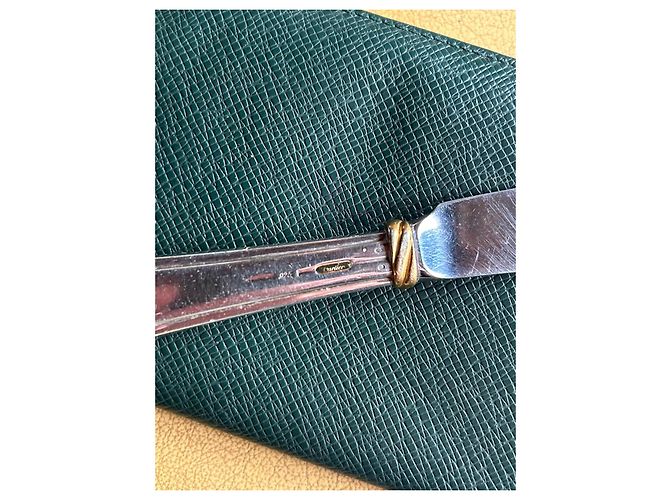 Coltello per burro Cartier Trinity in argento e oro Silver hardware Gold hardware - vista 6