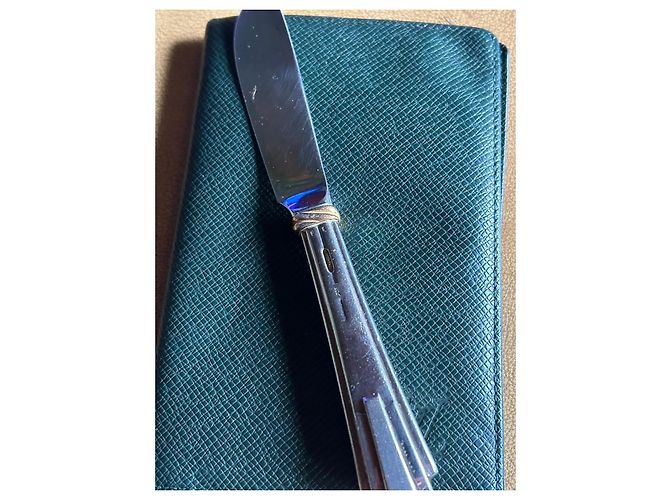 Coltello per burro Cartier Trinity in argento e oro Silver hardware Gold hardware - vista 9