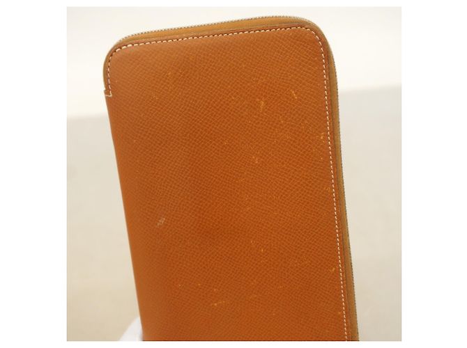 Hermès Hermes Azap Long Wallet aus Gold Epsom Leder Golden - Ansicht 8