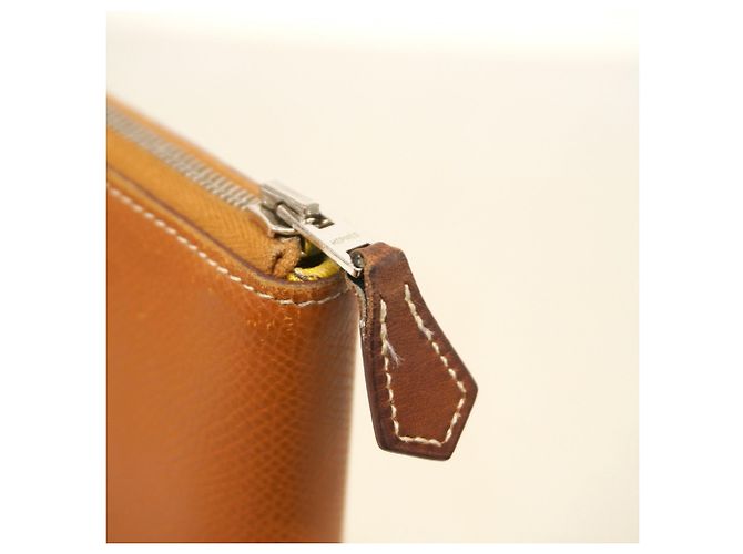 Hermès Hermes Azap Long Wallet aus Gold Epsom Leder Golden - Ansicht 9