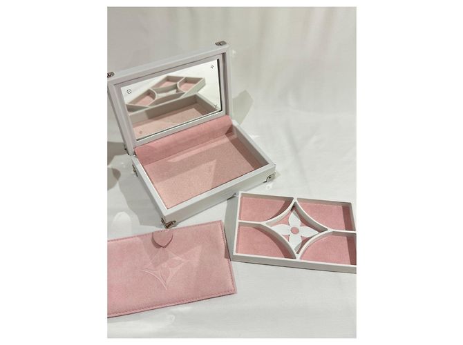 Louis Vuitton Monogram Rose Schmuckkästchen Pink Weiß - Ansicht 6