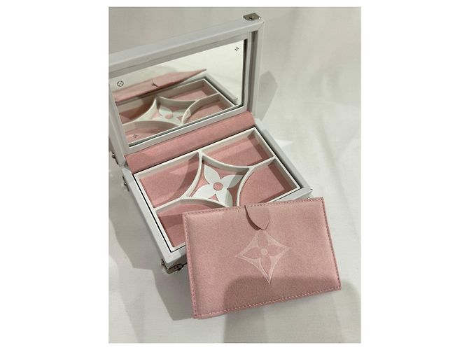 Louis Vuitton Monogram Rose Schmuckkästchen Pink Weiß - Ansicht 9