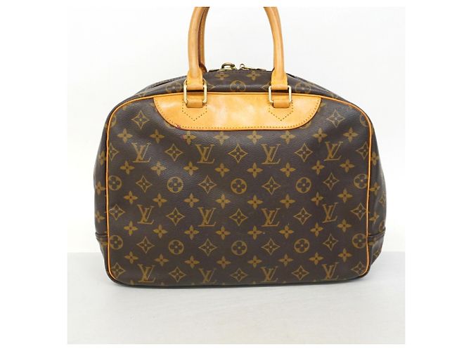 Borsa Louis Vuitton Monogram Deauville Marrone - vista 13