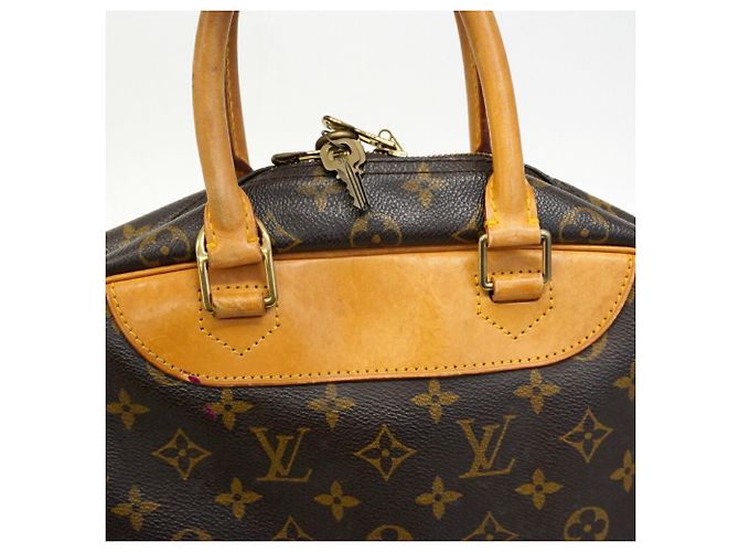 Borsa Louis Vuitton Monogram Deauville Marrone - vista 8
