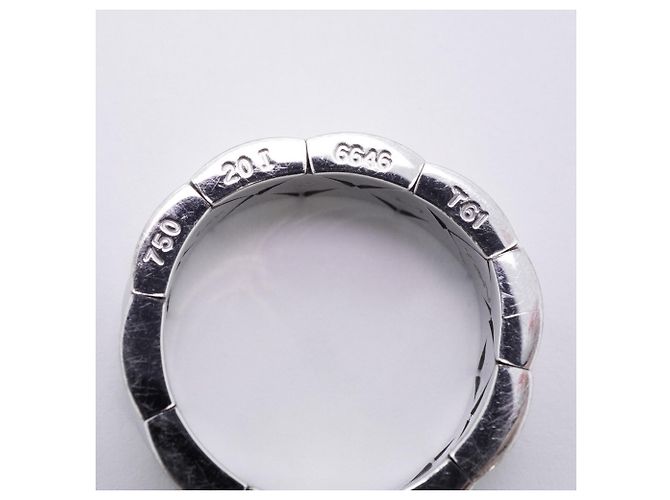 Anello Matelassé Chanel in oro bianco 18K - vista 5
