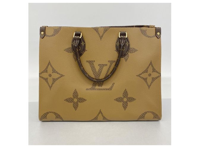 Borsa Tote Louis Vuitton Monogram Giant Reverse OnTheGo MM Marrone - vista 9