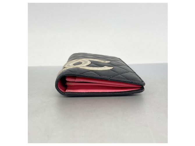 Cartera larga de piel de cordero Cambon Chanel Negro - vista 2