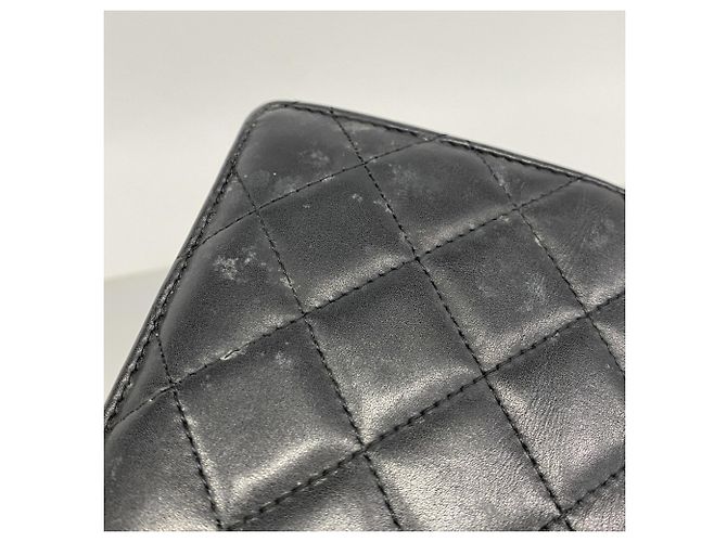 Cartera larga de piel de cordero Cambon Chanel Negro - vista 6