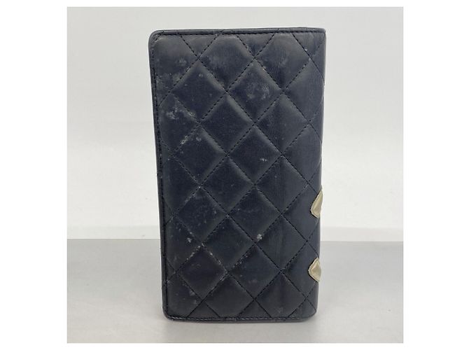 Cartera larga de piel de cordero Cambon Chanel Negro - vista 9