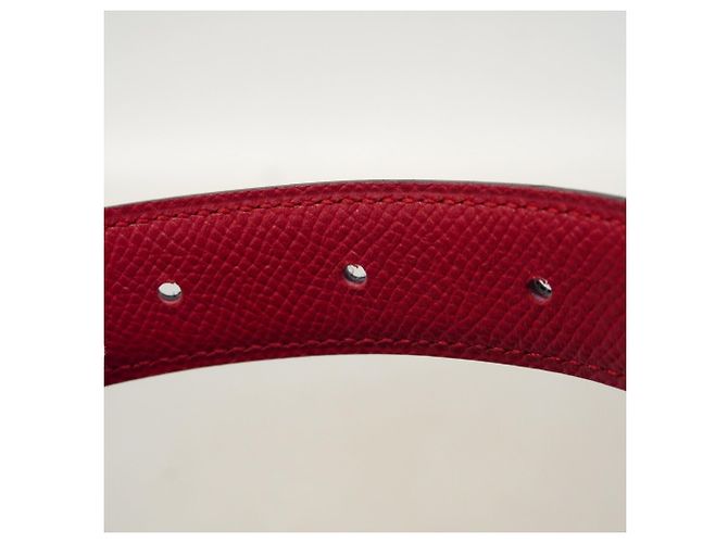 Hermès Hermes Constance Gürtel aus schwarzem Courchevel Leder - Ansicht 8