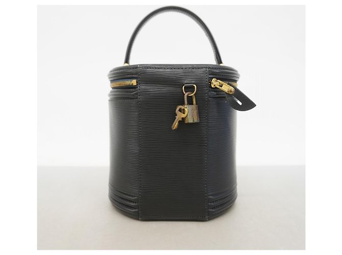 Borsa Louis Vuitton Epi Cannes M48032 Nero - vista 9