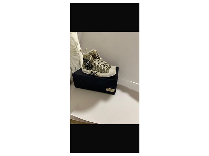 Oblique Sneakers Dior B23 Monogram Bianco Monogramma - vista 2