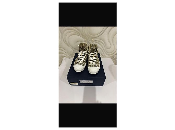 Oblique Sneakers Dior B23 Monogram Bianco Monogramma - vista 3