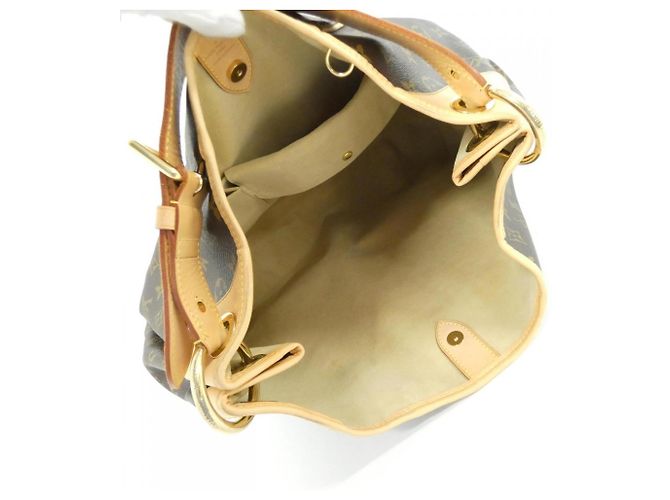 Borsa a Spalla Louis Vuitton Monogram Galliera GM Marrone - vista 7