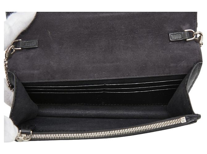 Borsa a tracolla con catena per portafoglio borchiata Fendi Karlito Nero Multicolore - vista 12