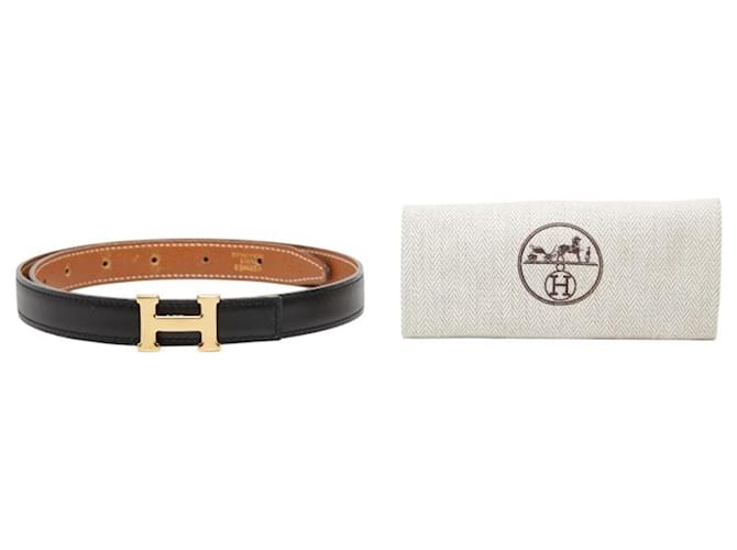 Hermès Hermes Constance H-Belt Marrone Nero - vista 9