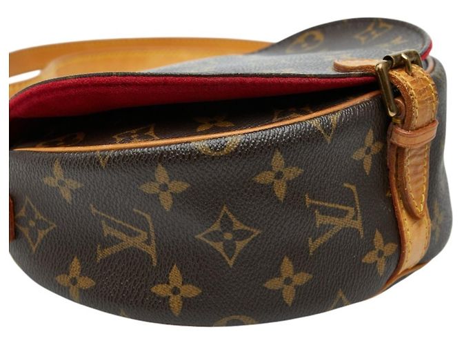 Borsa a tracolla Louis Vuitton Monogram Tambourin Marrone - vista 5