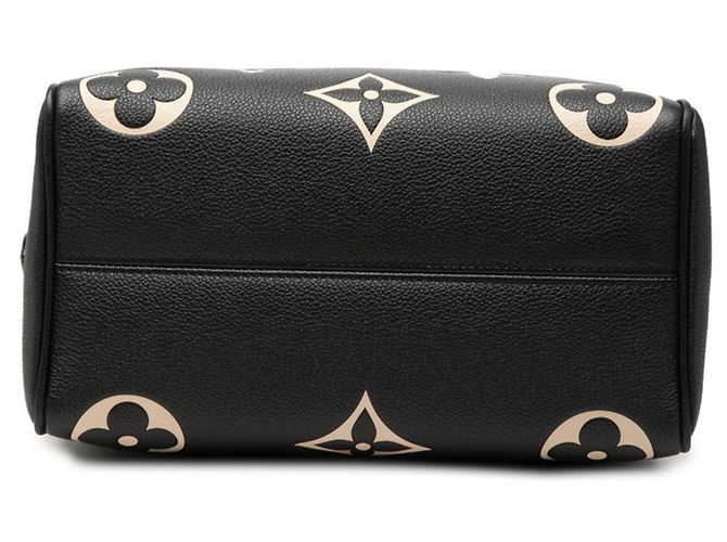 Louis Vuitton Monogram Empreinte Bicolor Speedy Bandoulière 25 Nero Beige - vista 3