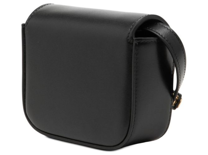 Céline Borsa a tracolla Celine Triomphe Mini Claude in pelle nera Nero - vista 2
