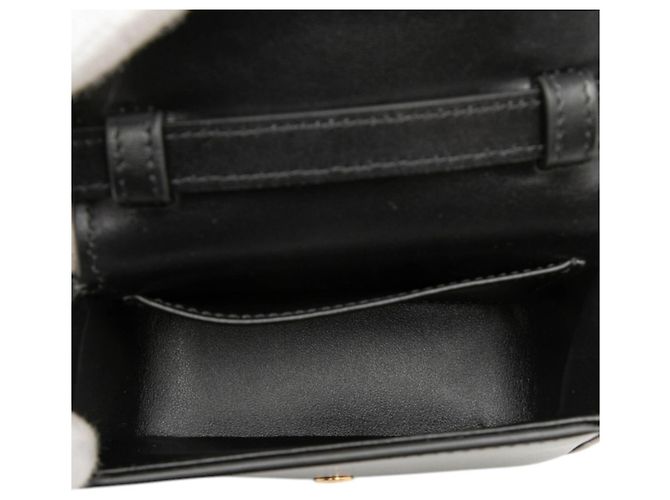 Céline Borsa a tracolla Celine Triomphe Mini Claude in pelle nera Nero - vista 4