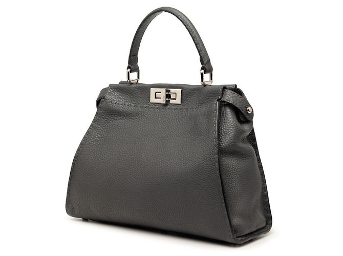 Borsa Fendi Selleria Peekaboo Medium Marrone - vista 2