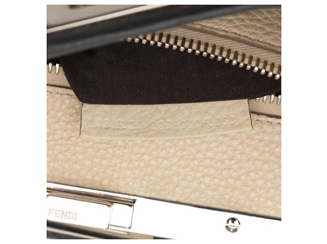 Borsa Fendi Selleria Peekaboo Medium Marrone - vista 7