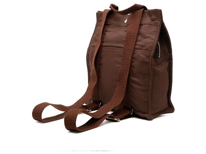 Hermès Zaino Hermes Herline Ad MM Marrone - vista 2