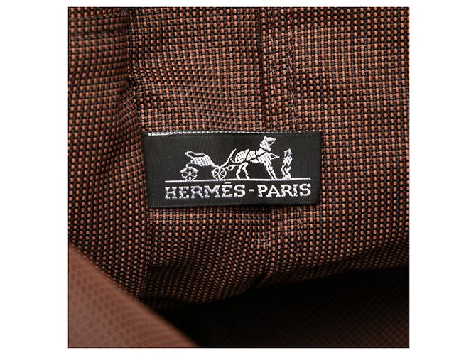 Hermès Zaino Hermes Herline Ad MM Marrone - vista 5