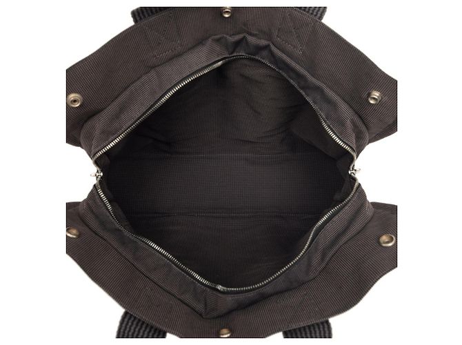 Hermès Borsa Hermes Herline Tote MM Marrone Nero - vista 5