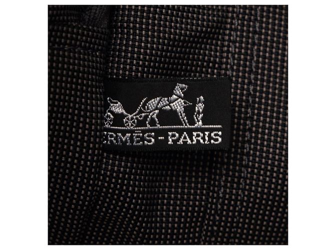 Hermès Borsa Hermes Herline Tote MM Marrone Nero - vista 6